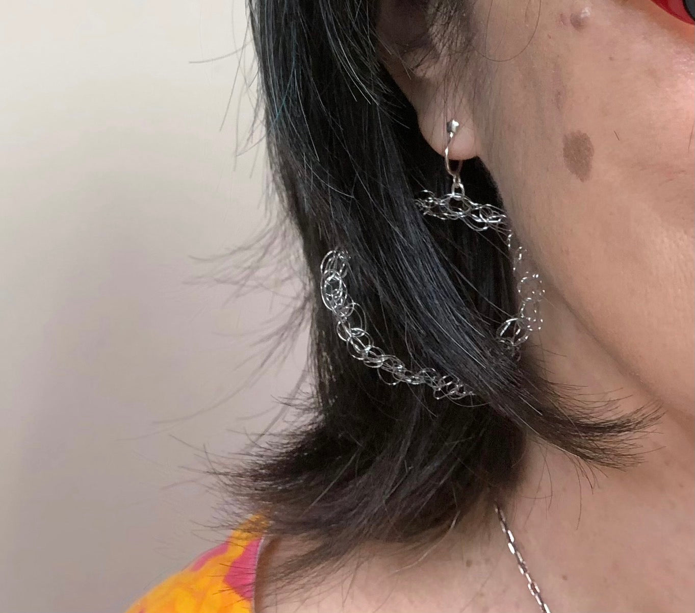 Loop Loop Silver earrings 纏繞銀耳環